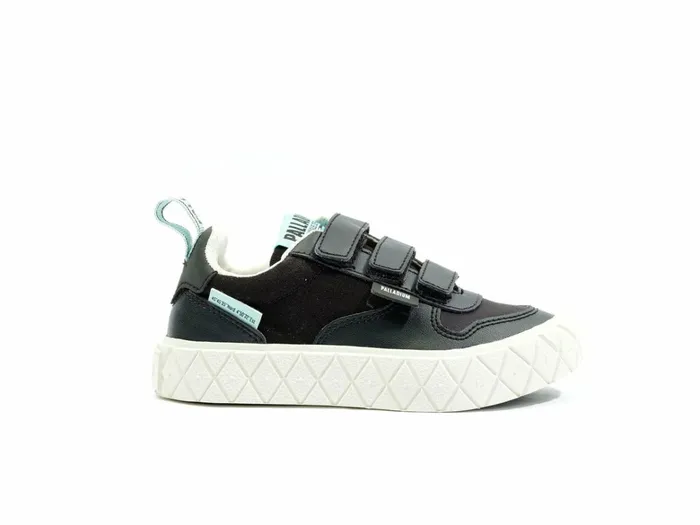 Palladium Ace Kids Lo Strap Blackwhite Kids Sneakers