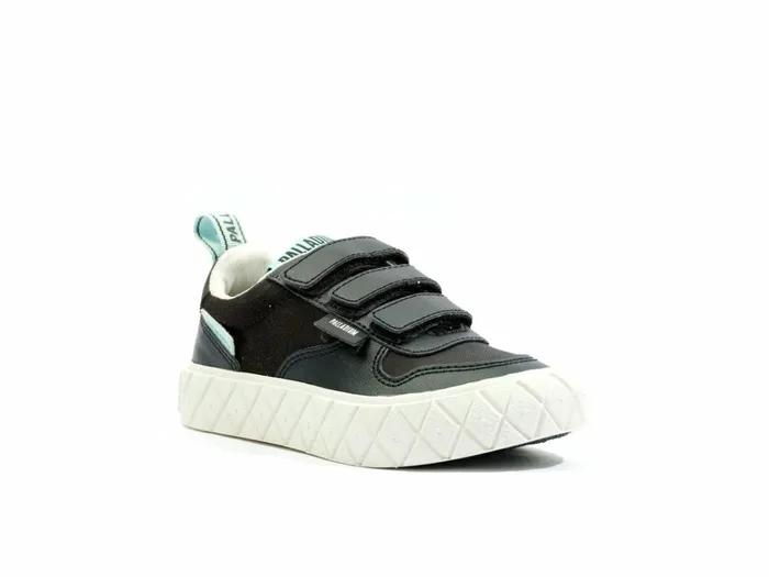 Palladium Ace Kids Lo Strap Blackwhite Kids Sneakers