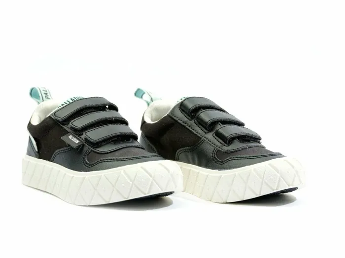 Palladium Ace Kids Lo Strap Blackwhite Kids Sneakers