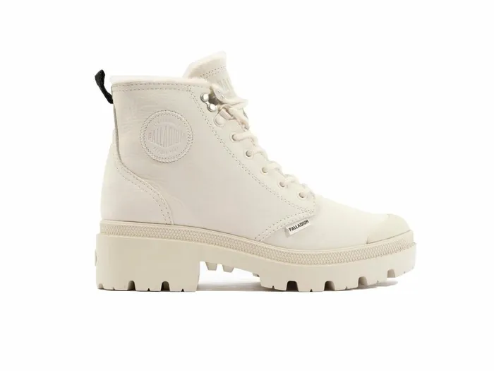 Palladium Pallabase Nubuck Zip Wl Whitecap Grey Women Boots