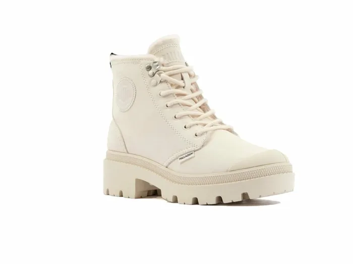 Palladium Pallabase Nubuck Zip Wl Whitecap Grey Women Boots