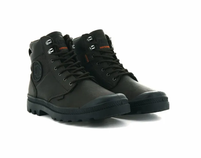 Palladium Pampa Shield Wp Lth Bitter Chocolate Men Boots