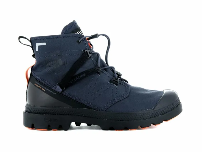 Palladium Pampa Travel Lite Waterproof Mood Indigo Kids Boots