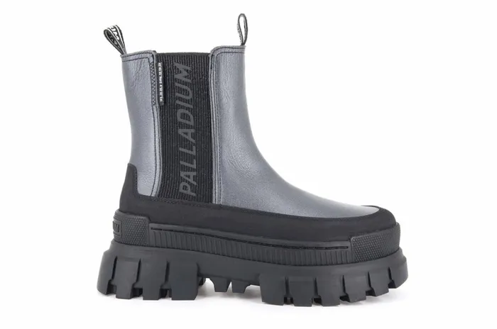Palladium Revolt Chelsea Ranger Dark Silver Women Boots