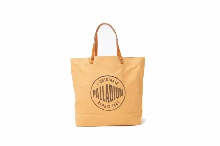 Palladium Round Logo Tote Bag Camel Women Bags
