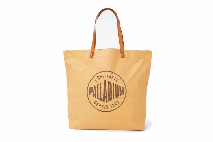 Palladium Round Logo Tote Bag Camel Women Bags