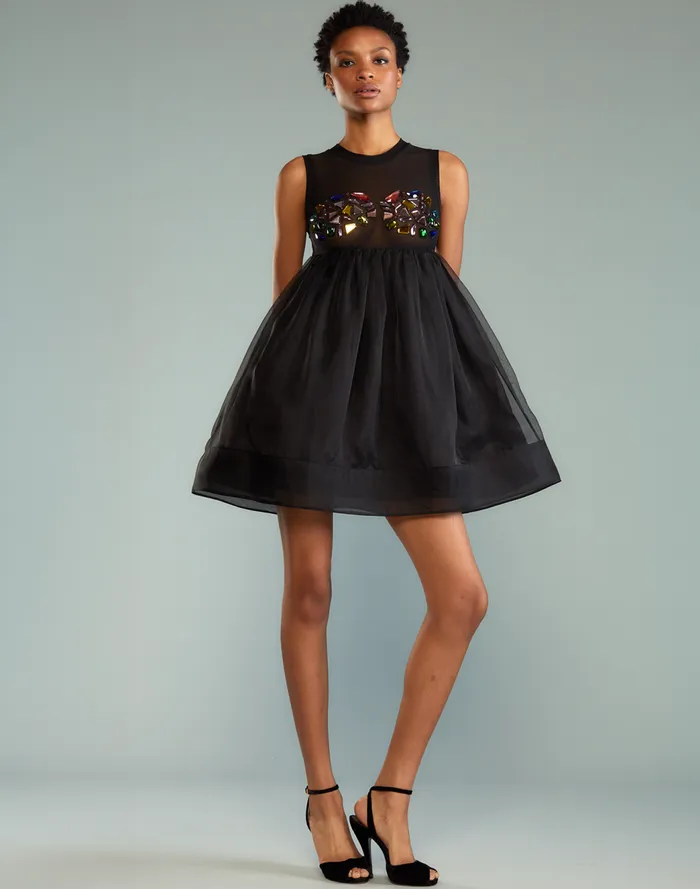 Party Shop Women Cynthia Rowley Jewel Cascade Peplum Dress