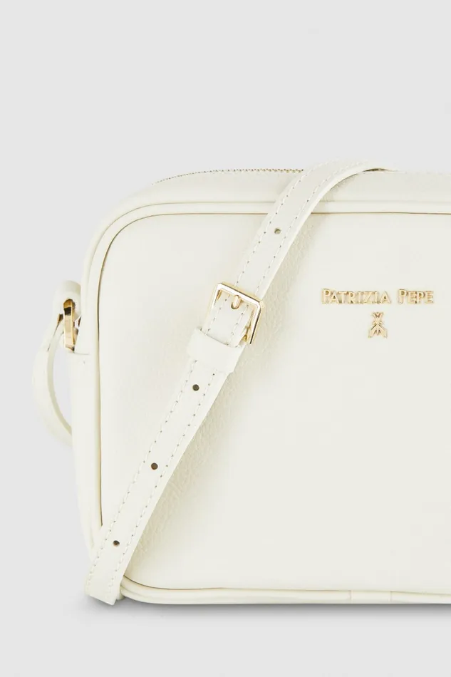 Patrizia Pepe Camera Case Crossbody Bag Beige Off White Bags Crossbodys