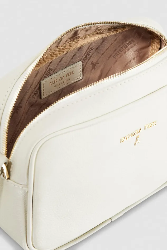 Patrizia Pepe Camera Case Crossbody Bag Beige Off White Bags Crossbodys