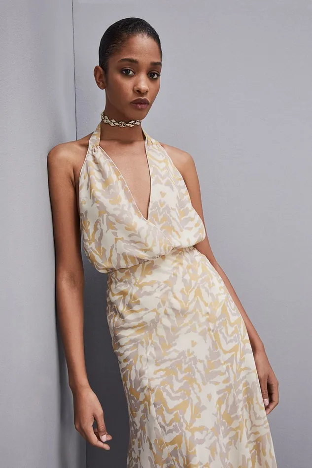 Patrizia Pepe Chiffon Sleeveless Body Top With Print Rawwhiteanimalier Apparel Tops