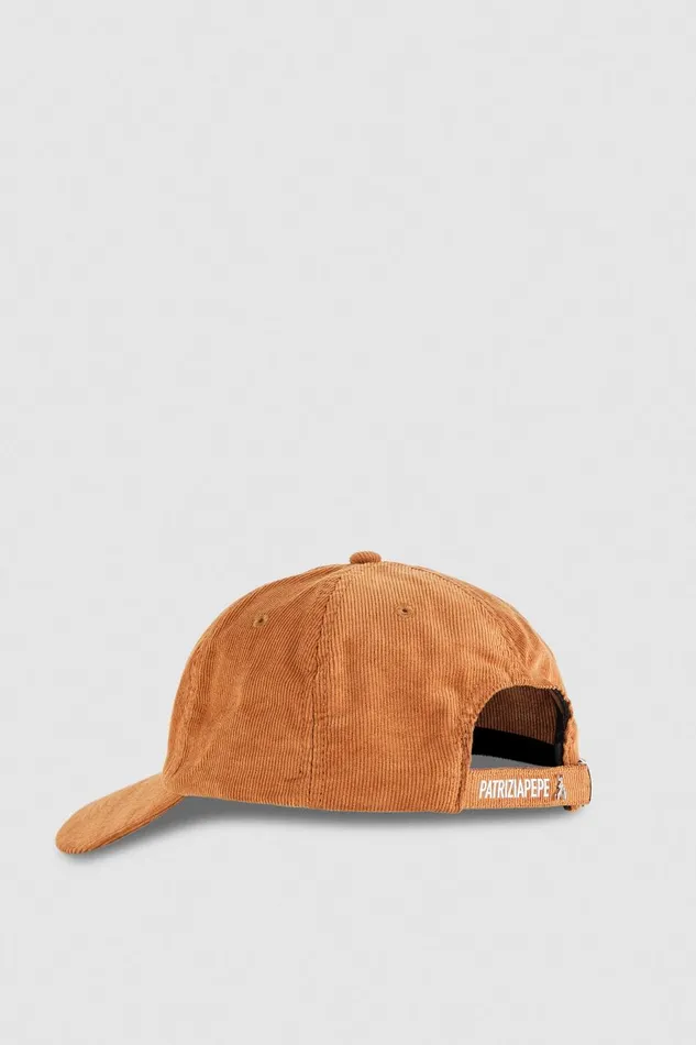Patrizia Pepe Cotton Baseball Cap Beige Camel Beige Accessories