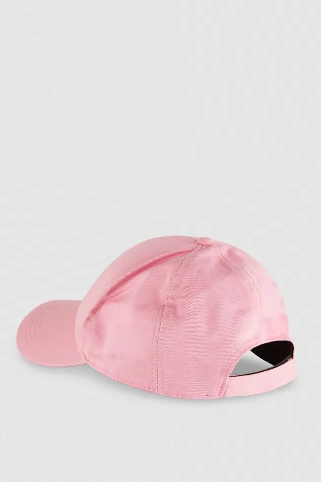 Patrizia Pepe Cotton Fly Baseball Cap Pink Fresh Pink Accessories