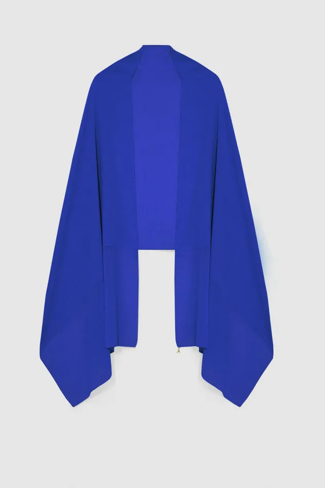 Patrizia Pepe Crepe Stole Light Blue Blue Wave Accessories
