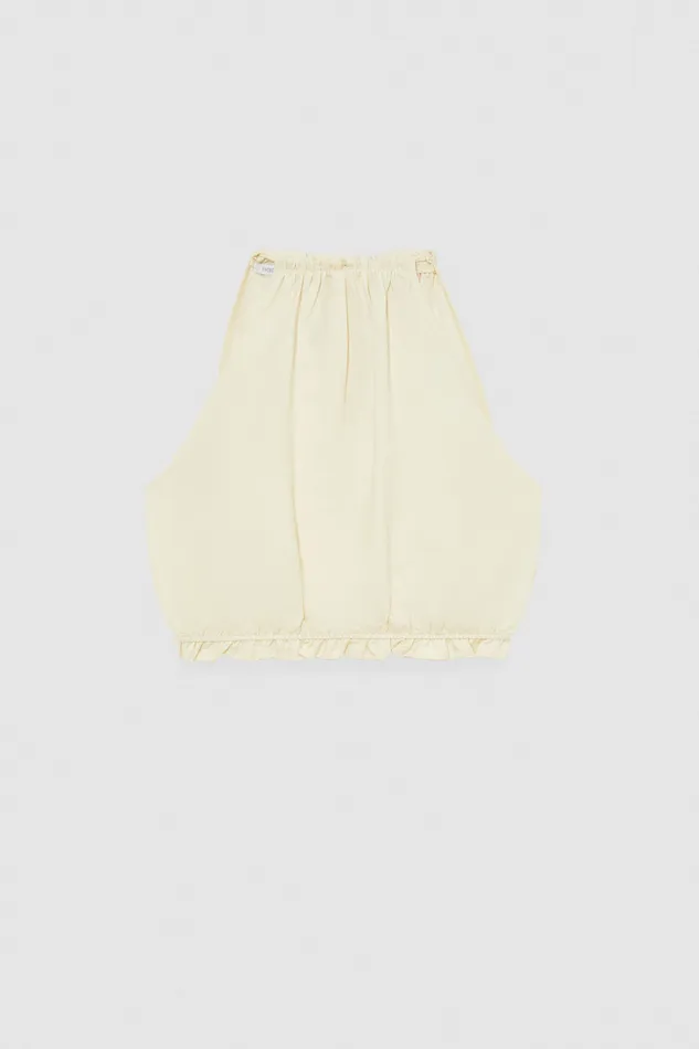 Patrizia Pepe Essential Certified Viscose Top Shirt White Raw White Apparel Tops