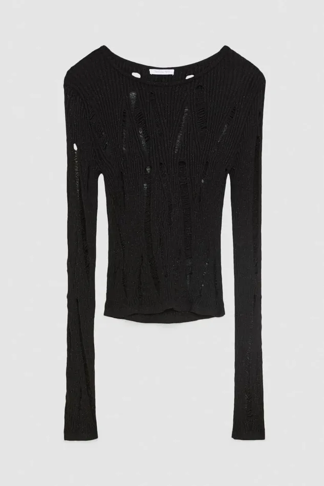 Patrizia Pepe Essential Longsleeved Sweater Black Nero Apparel Sweaters