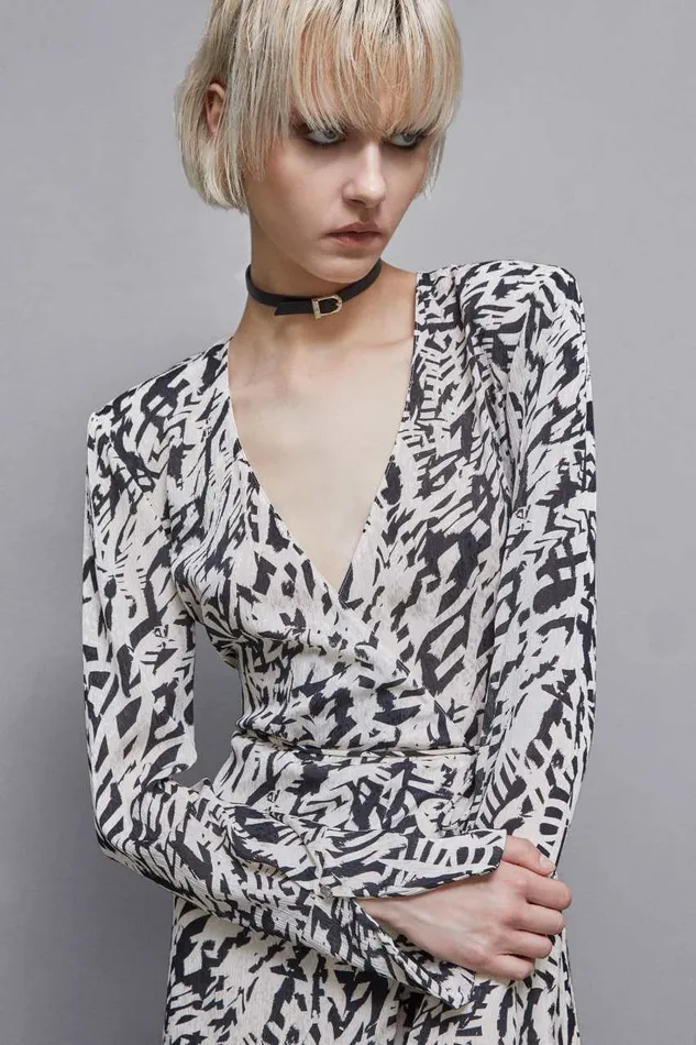 Patrizia Pepe Georgette Mini Dress Black Biz Galm Blackwhite Apparel Mini