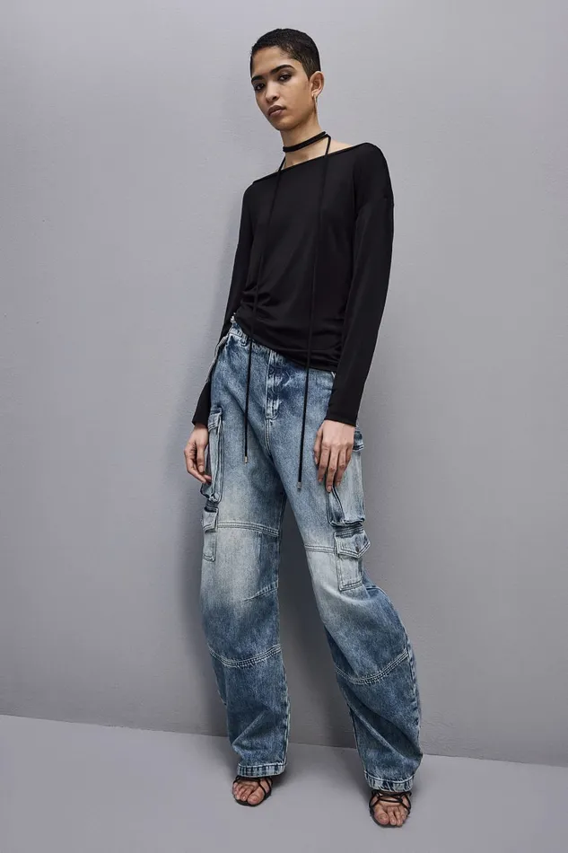 Patrizia Pepe Jersey Dropped Shoulder Sweater Black Nero Apparel Tops