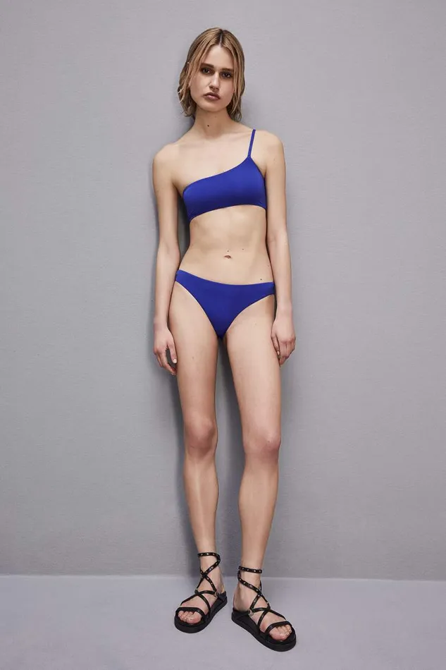 Patrizia Pepe Lowrise Bikini Bottoms Light Blue Blue Wave Apparel Beachwear