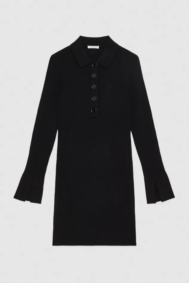 Patrizia Pepe Mini Bodycon Dress In Viscose Black Nero Apparel Mini