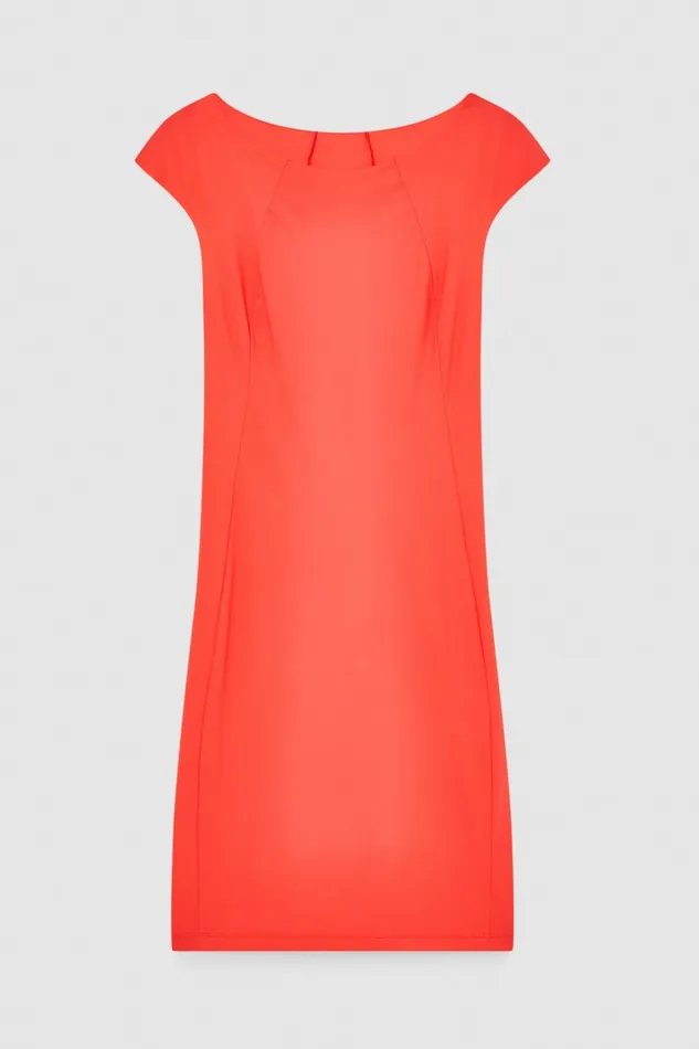 Patrizia Pepe Short Sheath Dress Pink Hybrid Rose Apparel Mini