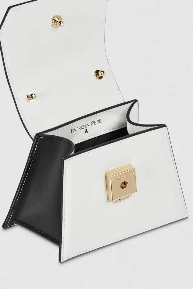 Patrizia Pepe Small Astral Bag Black Whiteblack Bags Clutches
