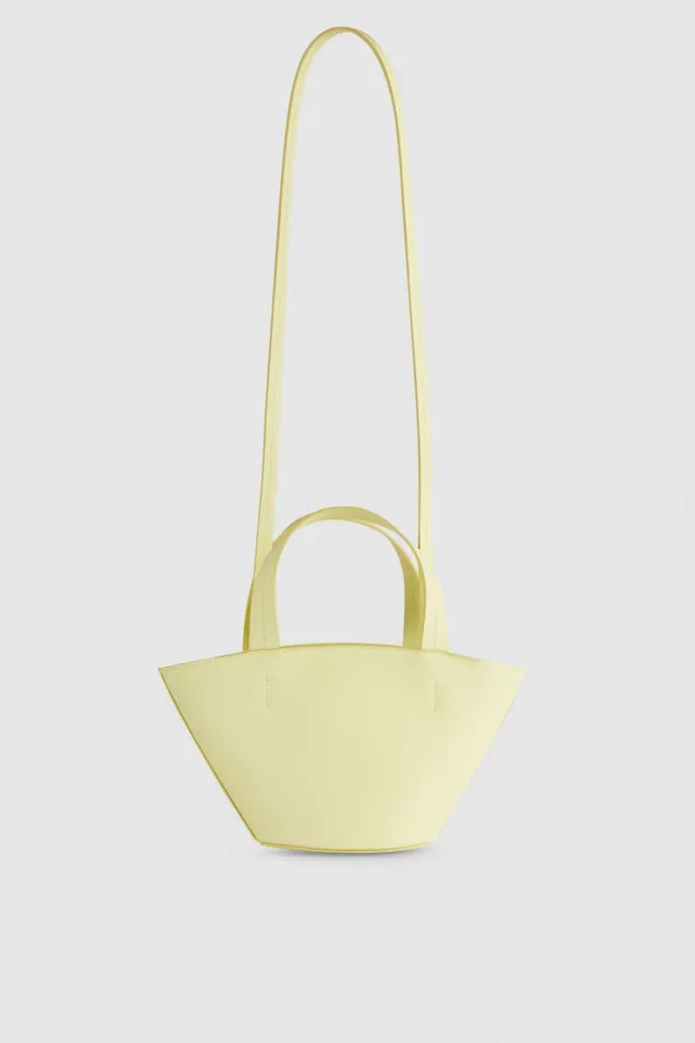 Patrizia Pepe Small Minimal City Yellow Light Sunny Lime Bags Shoppers