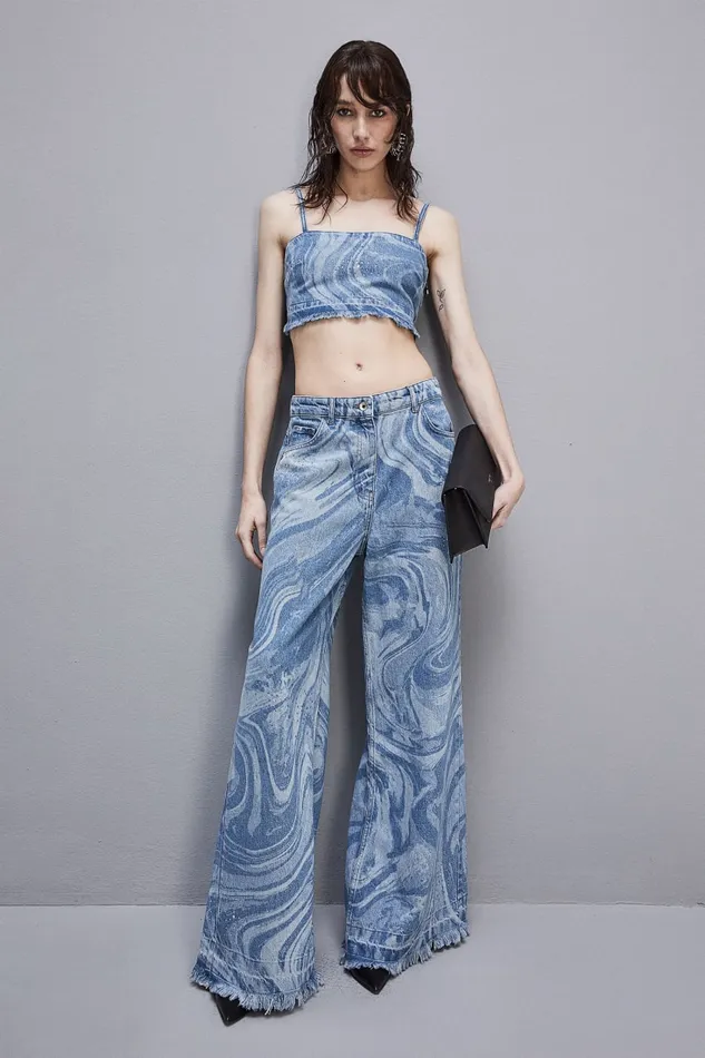 Patrizia Pepe Soft Jeans With Rhinestones Light Blue Tidal Wash Apparel Jeans