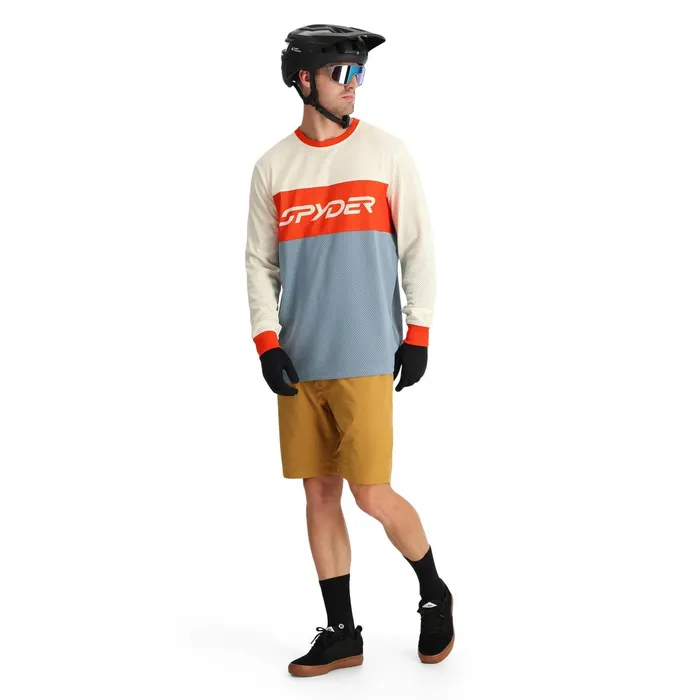 Performance Mens Spyder Olson Long Sleeve Jersey 8211 Blue Fog