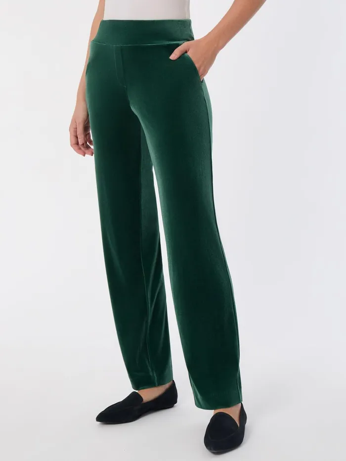 Petite PullOn Velour Straight Leg Pants Women Jones New York Petite Pants and Skirts Petite PullOn Velour Straight Leg Pants Women Jones New York Petite Pants and Skirts