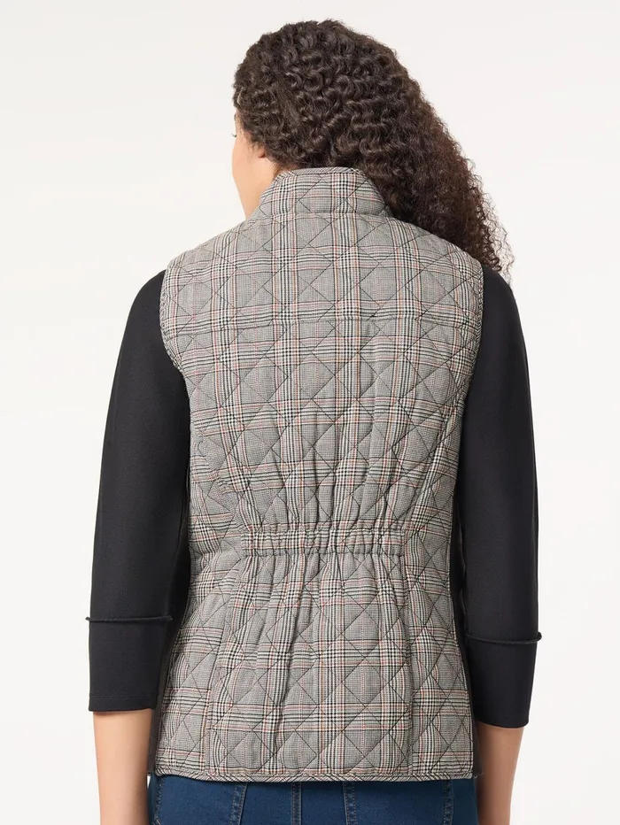 Plaid Quilted Puffer Vest Women Jones New York Sale Plaid Quilted Puffer Vest Women Jones New York Sale