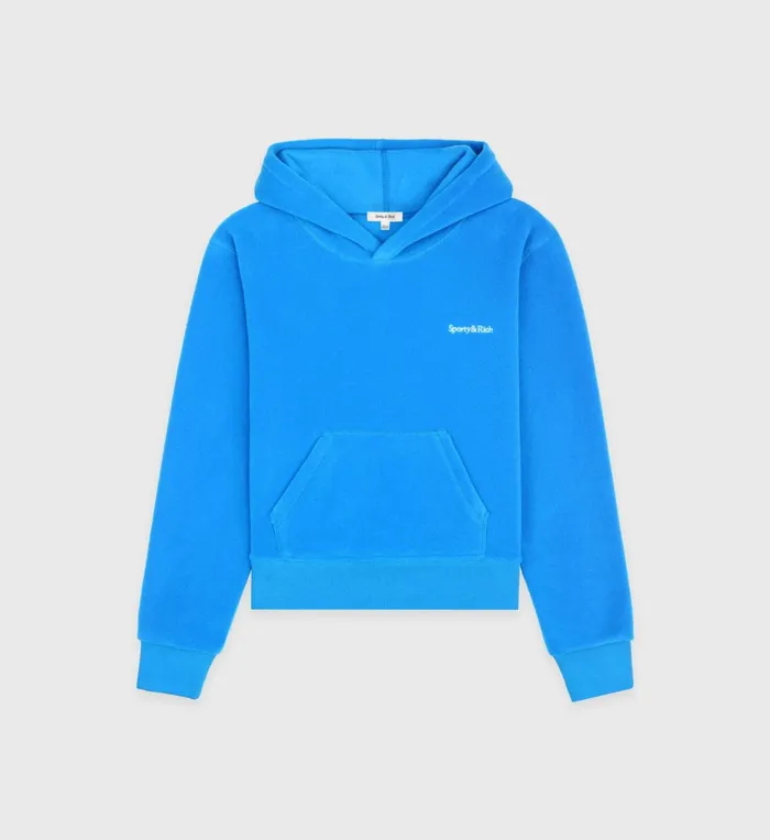 Polar Fleece And Sherpa Women Sporty and Rich Hooded Polar Sweatshirt 8211 Ocean