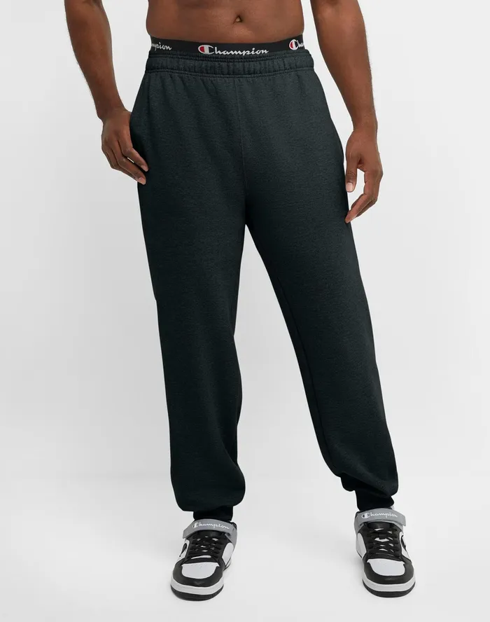 Powerblend Joggers C Logo Big and Tall Black Men Champion Pants and Joggers