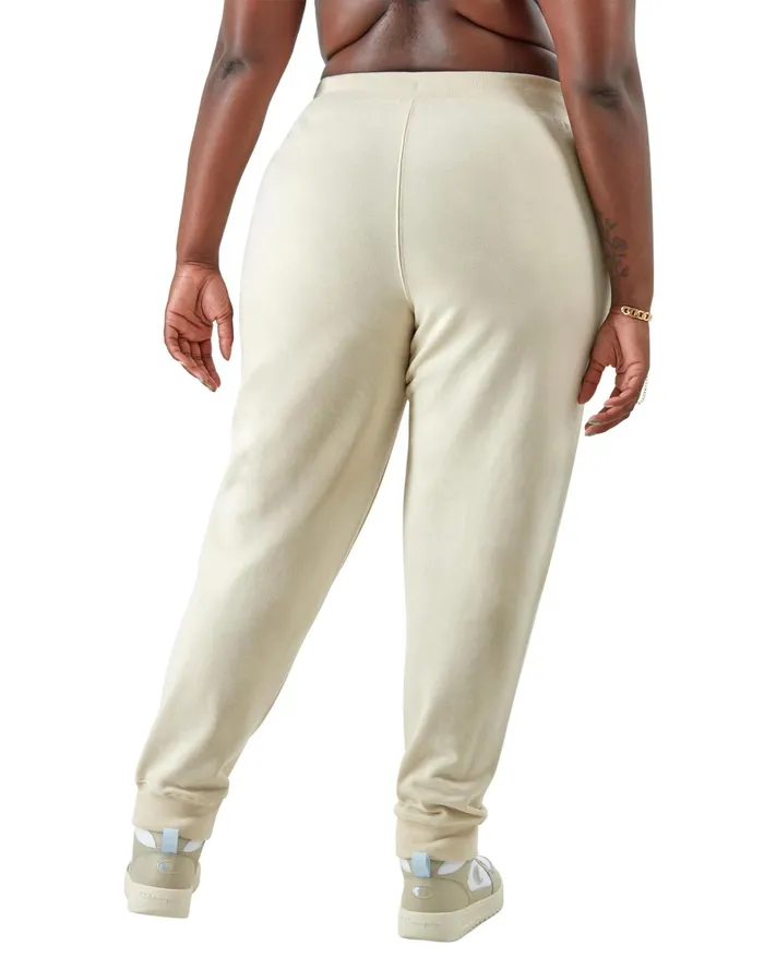 Powerblend Joggers Script Logo 29034 Plus Size Fresh Tan Women Champion Pants