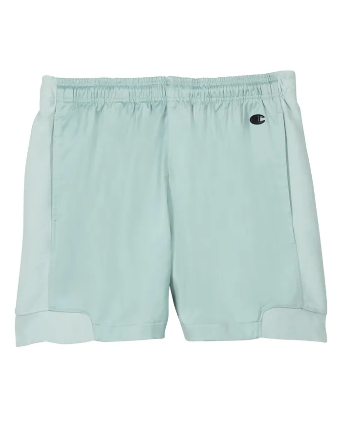 Premium Satin Archive Shorts 5034 Fleeting Green Men Champion Shorts