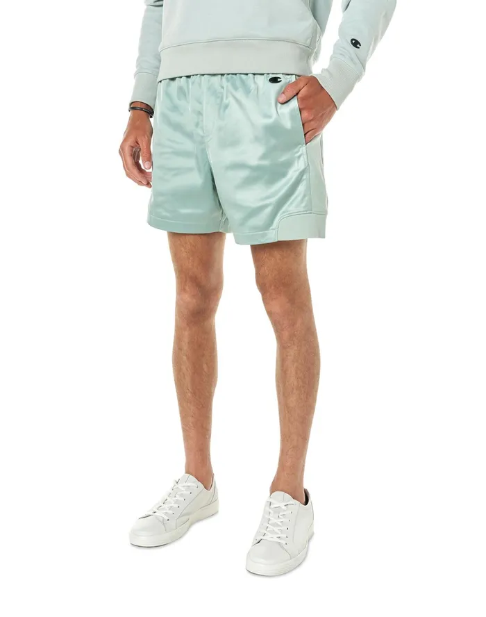 Premium Satin Archive Shorts 5034 Fleeting Green Men Champion Shorts