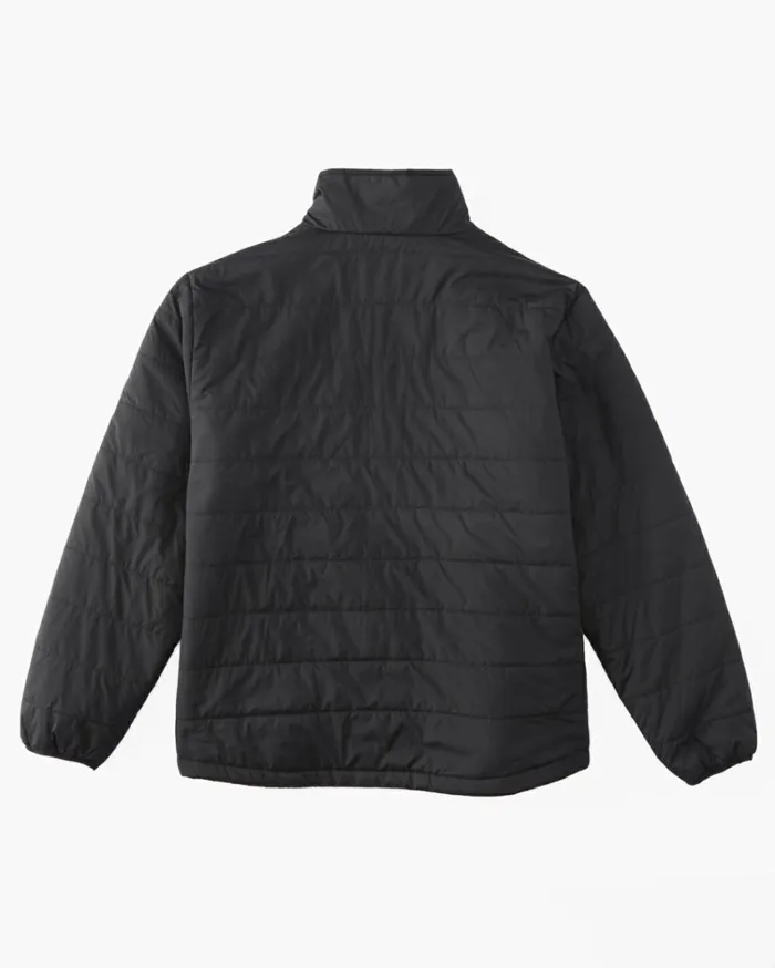 Prism Mock Quilted Jacket Black Men Billabong Jackets