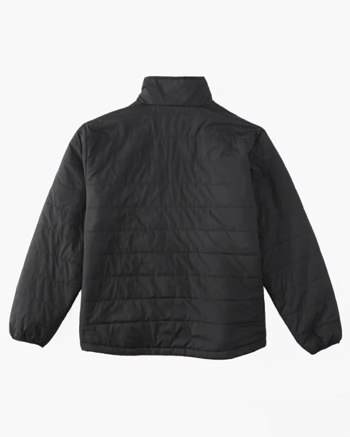 Prism Mock Quilted Jacket Black Men Billabong Jackets