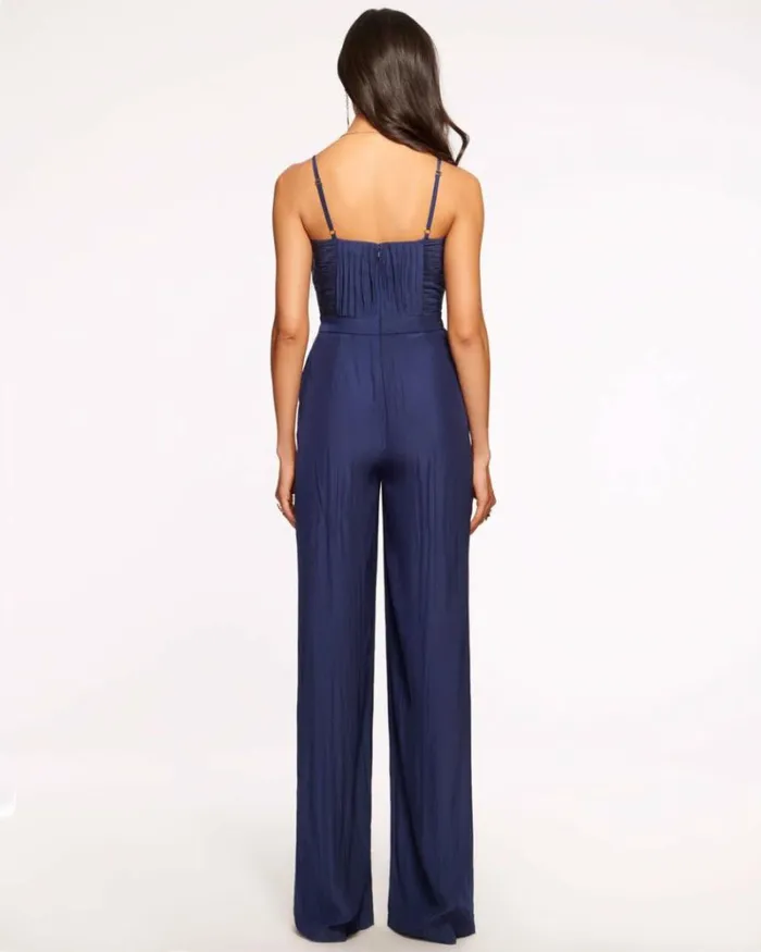 Ramy Brook Dresses Women Loretta Corset Jumpsuit Spring Navy