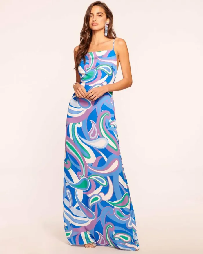 Ramy Brook Dresses Women Pearl Maxi Slip Dress Marrakech Paisley