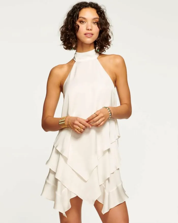 Ramy Brook Dresses Women Shaina Tiered Mini Dress Ivory