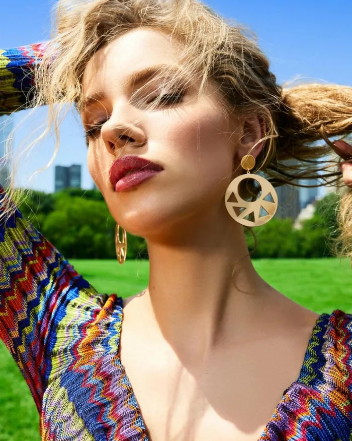 Ramy Brook Jewelry Women Dayana Cutout Disc Earrings Gold Ramy Brook Jewelry Women Dayana Cutout Disc Earrings Gold