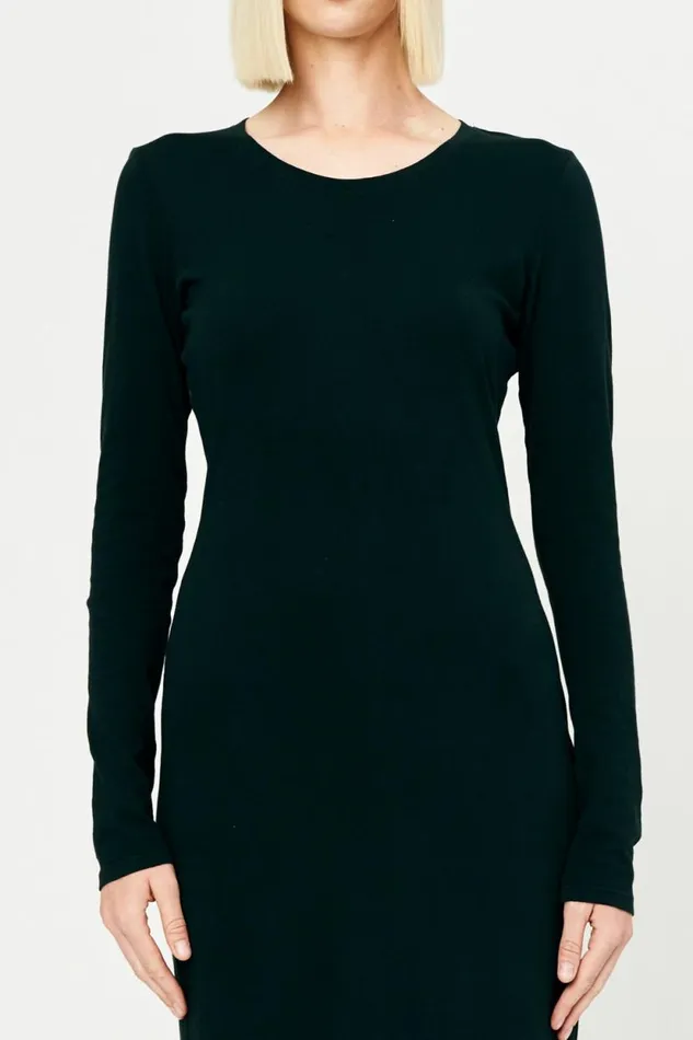 Raquel Allegra Black Jerry Dress Women Dresses Raquel Allegra Black Jerry Dress Women Dresses