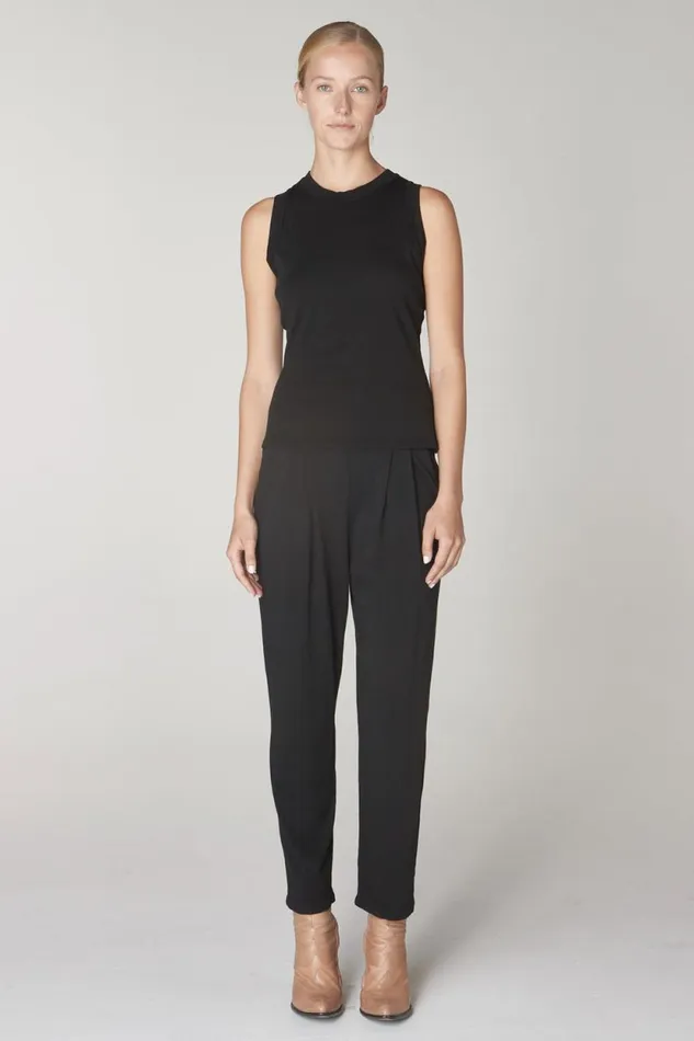 Raquel Allegra Black Leigh Tank Women TShirts