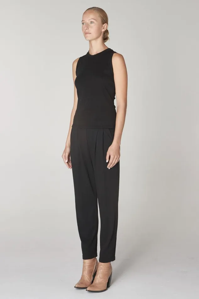 Raquel Allegra Black Leigh Tank Women TShirts