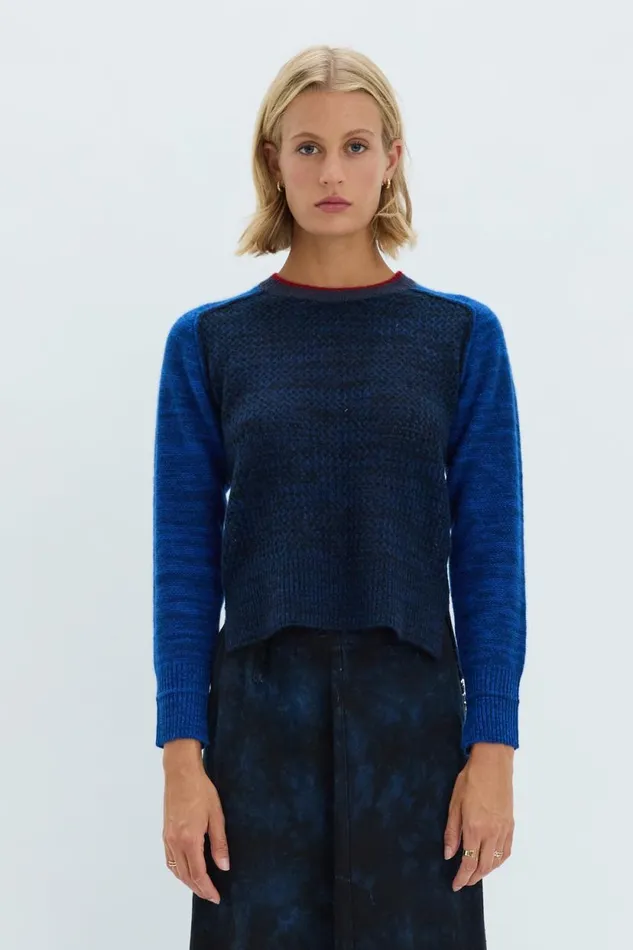 Raquel Allegra Indigo Cashmere Lilith Sweater Women Bottoms