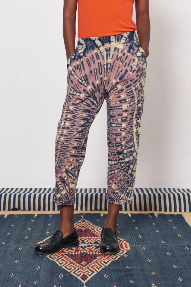 Raquel Allegra Jasper And Navy Easy Cuff Pant Women Bottoms