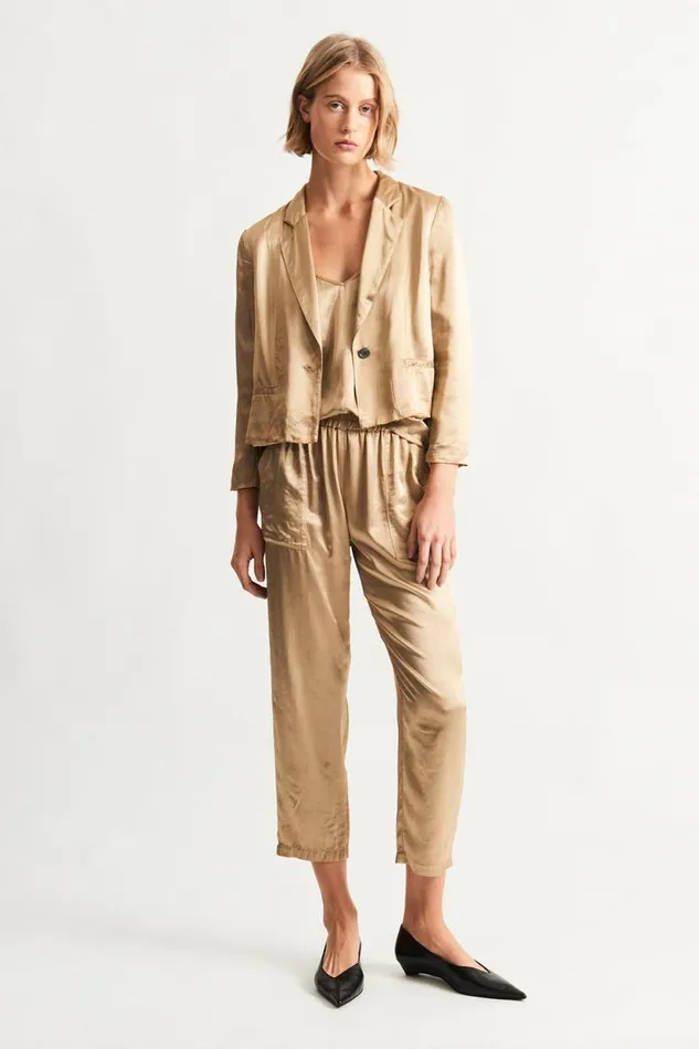 Raquel Allegra Sand Avalon Jacket Women Bottoms