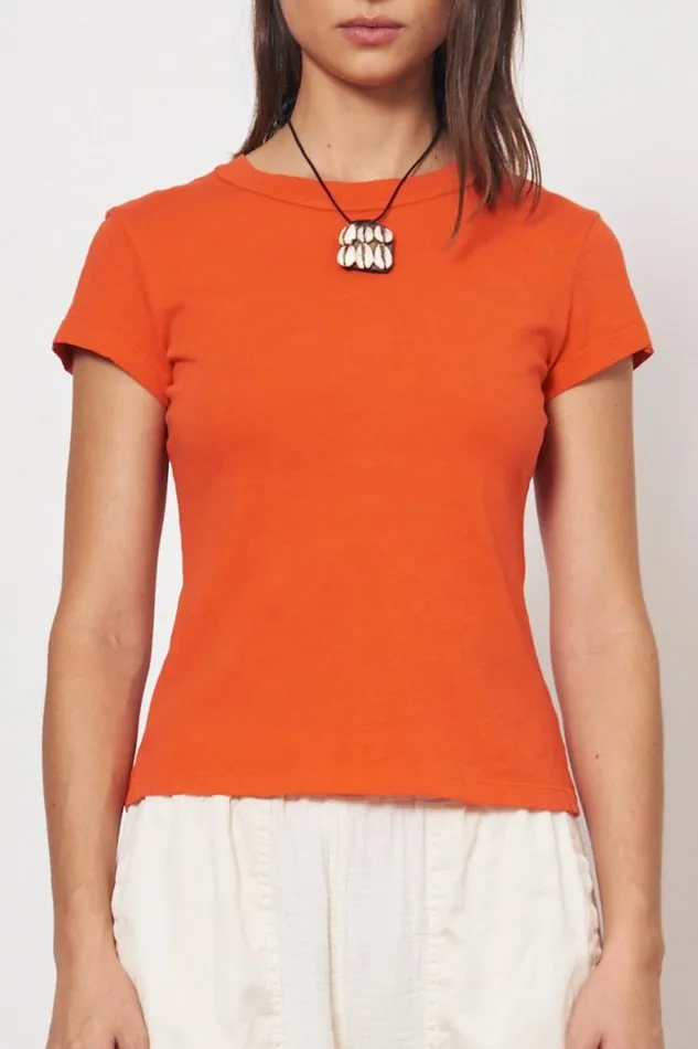 Raquel Allegra Tomato Liv Tee Women Tops