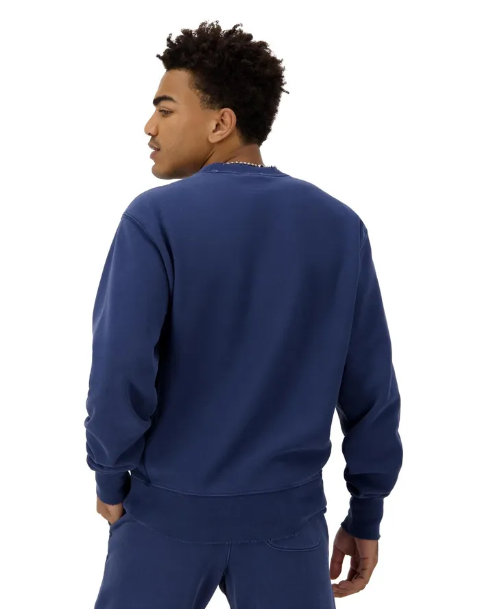 Reverse Weave Crewneck Pullover University Logo Time Capsule Athletic Navy MenWomen Champion Hoodies and Sweatshirts
