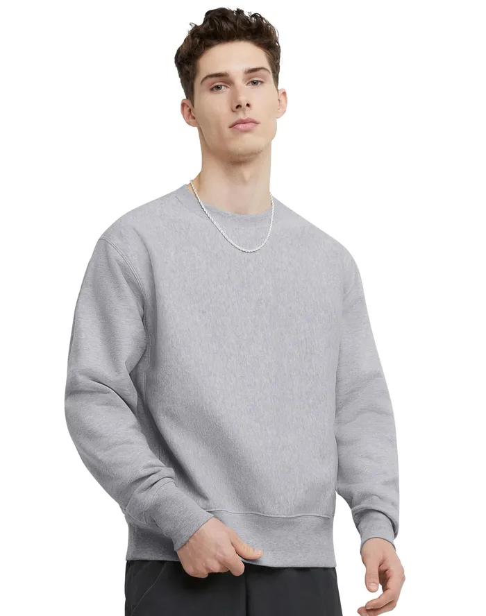 Reverse Weave Crewneck Sweatshirt Oxford Grey MenWomen Champion Hoodies and Sweatshirts Reverse Weave Crewneck Sweatshirt Oxford Grey MenWomen Champion Hoodies and Sweatshirts